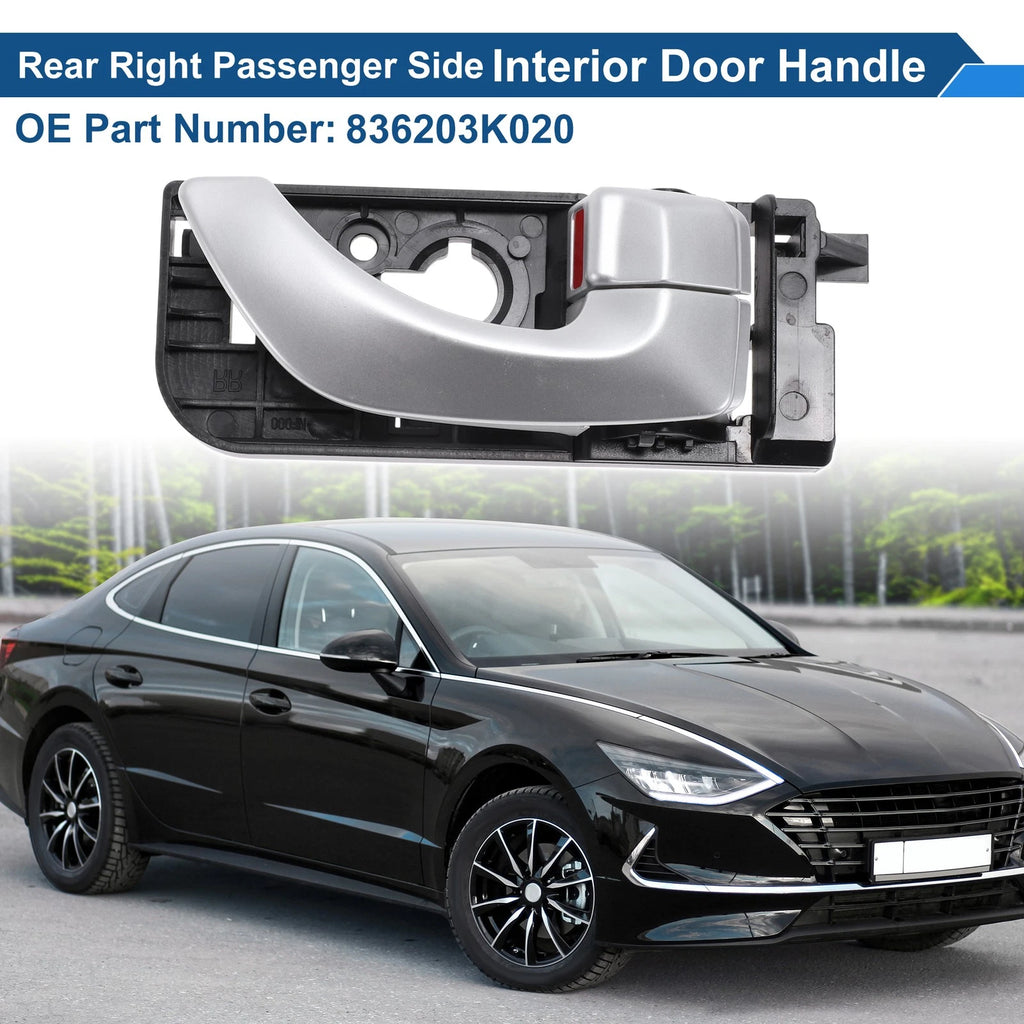 Rear Right Passenger Side Interior Door Handle Replacement for Hyundai Sonata (2015–2019)