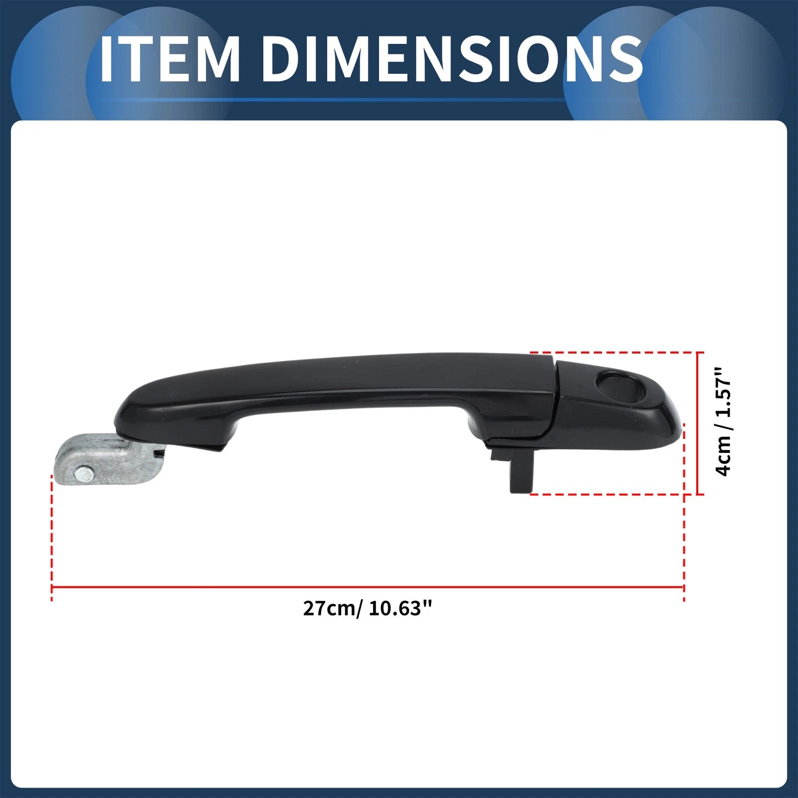 Car Exterior Door Handle Front Left Replacement for Hyundai Accent 2006–2011
