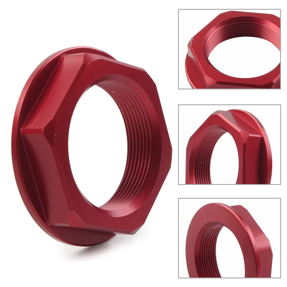 Triple Tree Stem Yoke Center Hole Nut for Motorcycle Universal