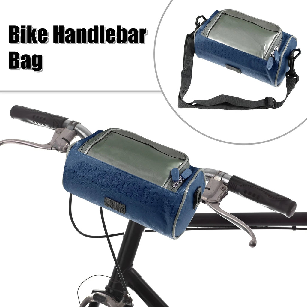 Touch Screen Bike Handlebar Bag Front Storage Bag with Phone Holder