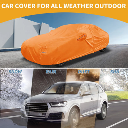 Car Cover Waterproof All Weather with Zipper for Hyundai Elantra (2011–2024)