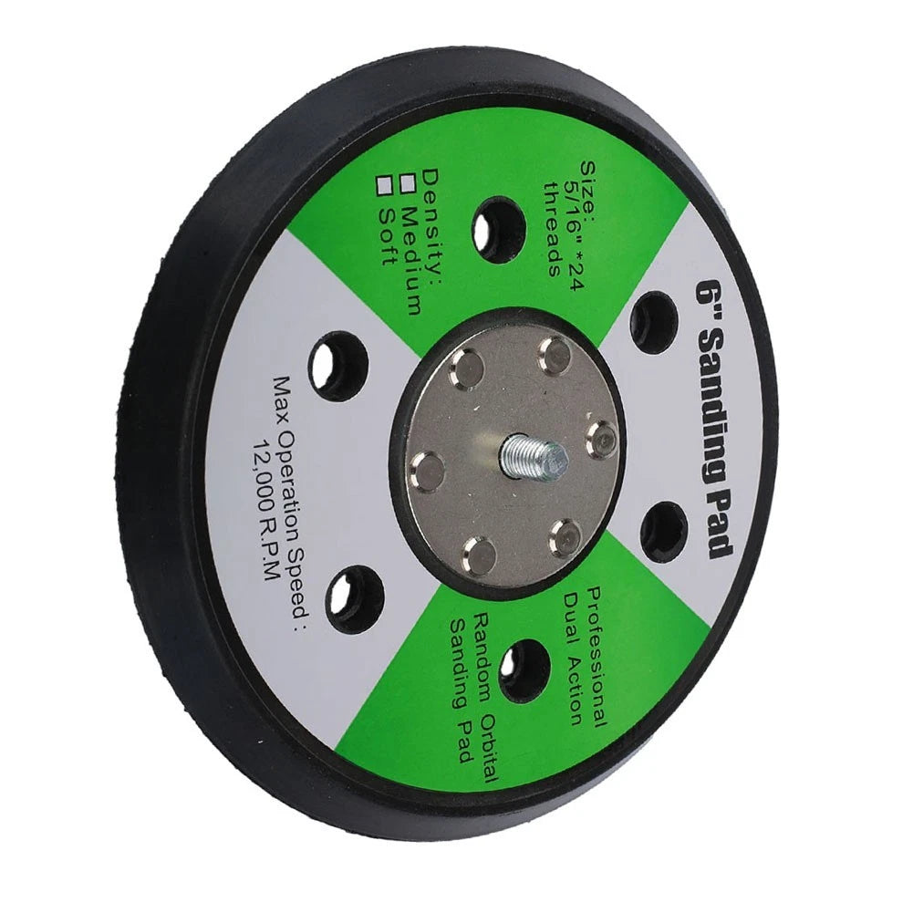 Backing Pad for Air Sander Polishers 6 Inch 150mm UNF Male Thread