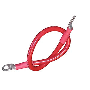 Battery Cable Assembly for Ancor (189131) - 4 AWG, 3/8" Stud, Red, 18"