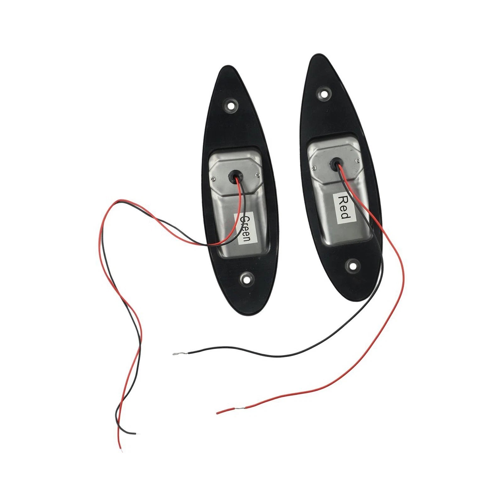 2X LED Navigation Tear Drop Lights for Marine Boat (Vertical Mount)