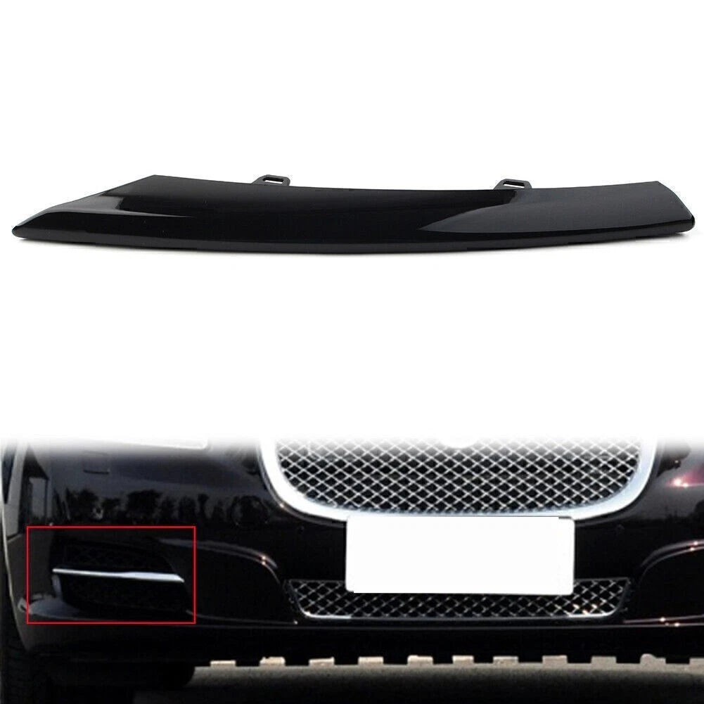 Front Right Grille Molding Trim for Jaguar XJ (2010–2015) Gloss Black