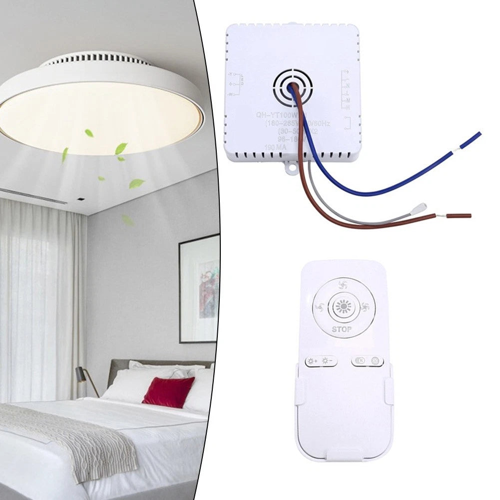Modern Ceiling Fan Light with Remote Control and Dual LED Output