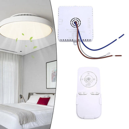 Modern Ceiling Fan Light with Remote Control and Dual LED Output