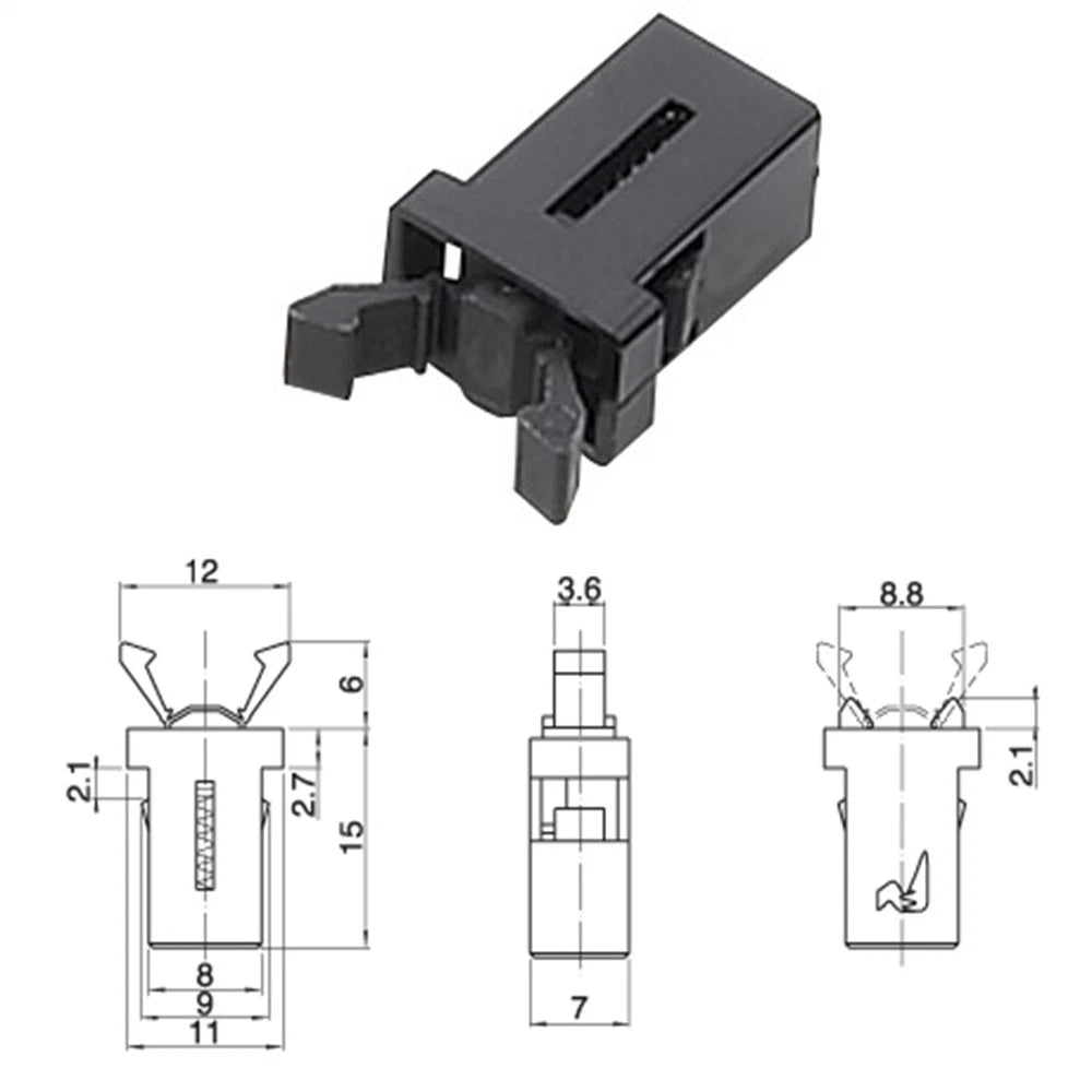 10x Sunglasses Holder Overhead Console Latch for Most Vehicles