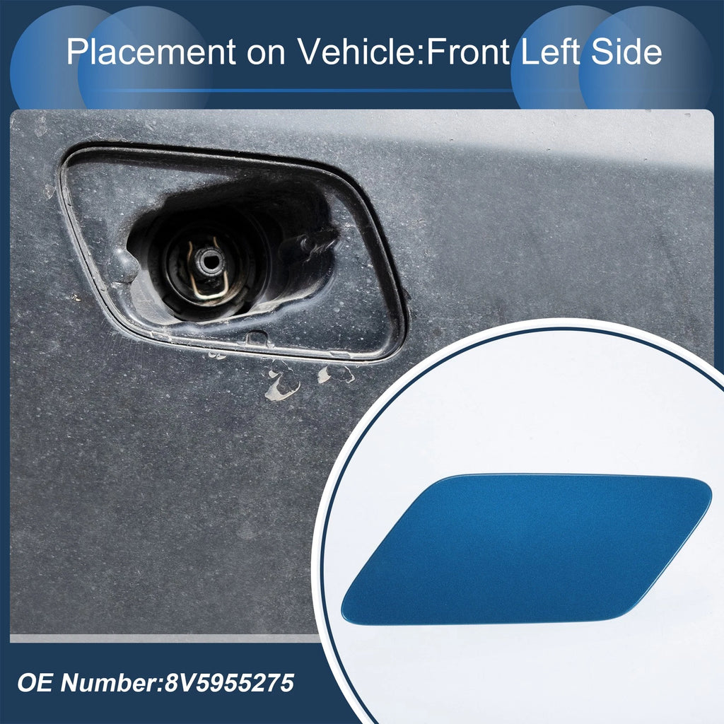 Front Left Washer Nozzle Cover Cap Replacement for Audi A3 8V (2013–2016)