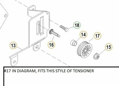 Serpentine Belt Idler Pulley for Mercruiser 4.3 5.0 5.7 350 Mag (807757T)