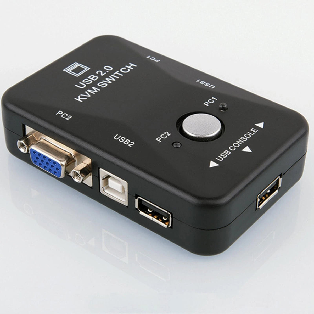 2-Port USB VGA KVM Switch Box for Computer PC (Compatible with )