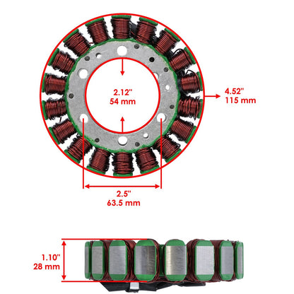 Caltric Stator Replacement for Suzuki 32101-10F10 32101-10F11 (2010–2010)