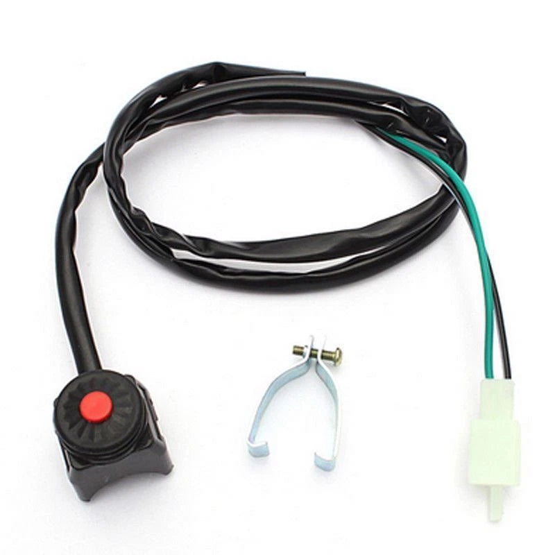 Universal 7/8" 22mm Motorcycle ATV Starter On Off Button Kill Switch