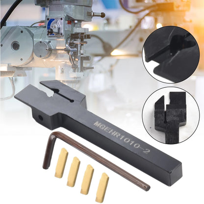 4X MGMN200 Insert + MGEHR1010-2 Lathe Cut-Off Tool Holder for