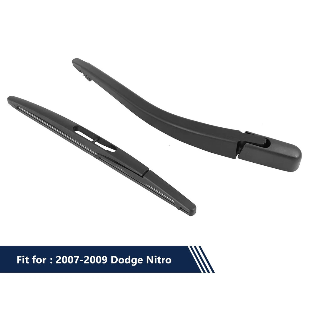 Rear Windshield Wiper Blade Arm Set 10 Inch for Dodge Nitro (2007–2009)