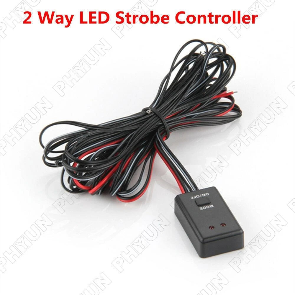12V 48W Car Auto LED Flashing Light Strobe Controller Flasher Module Box 2 Ways