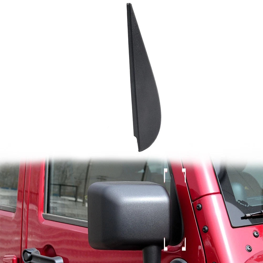 Right Door Side Mirror Triangle Flag Applique for Jeep Wrangler JK (2007–2018)