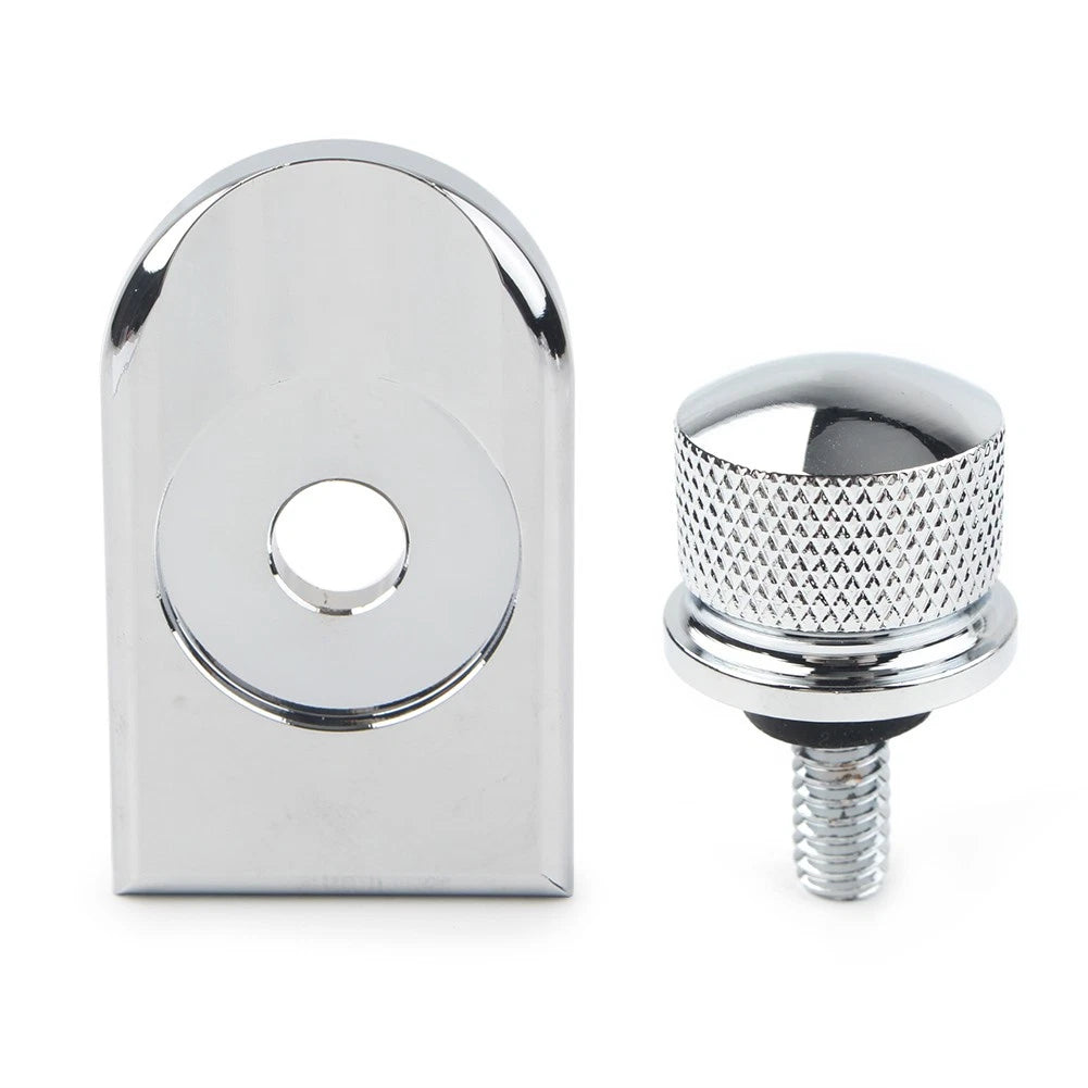 Chrome Rear Fender Seat Bolt Screw Nut Tab Cover for Harley Touring (1996–Up)