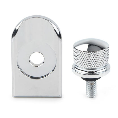Chrome Rear Fender Seat Bolt Screw Nut Tab Cover for Harley Touring (1996–Up)