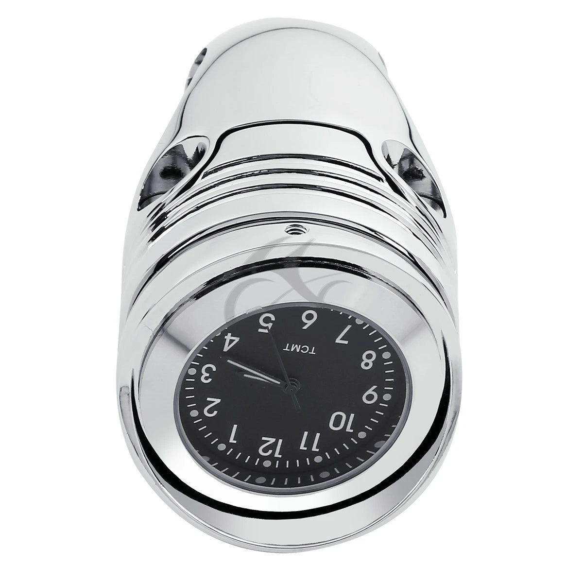 Chrome Handlebar Clock Mount for Harley Davidson Cruiser Chopper (1.25")