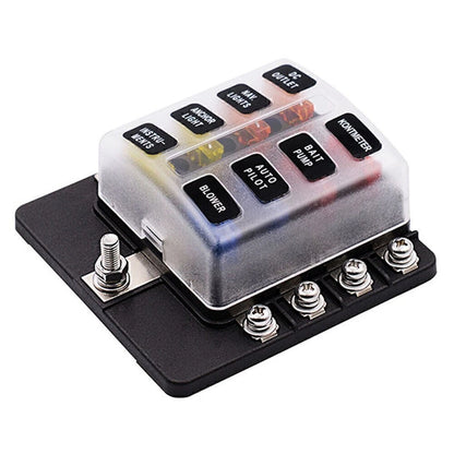 8 Way Blade Fuse Box for Car Boat 32V Waterproof