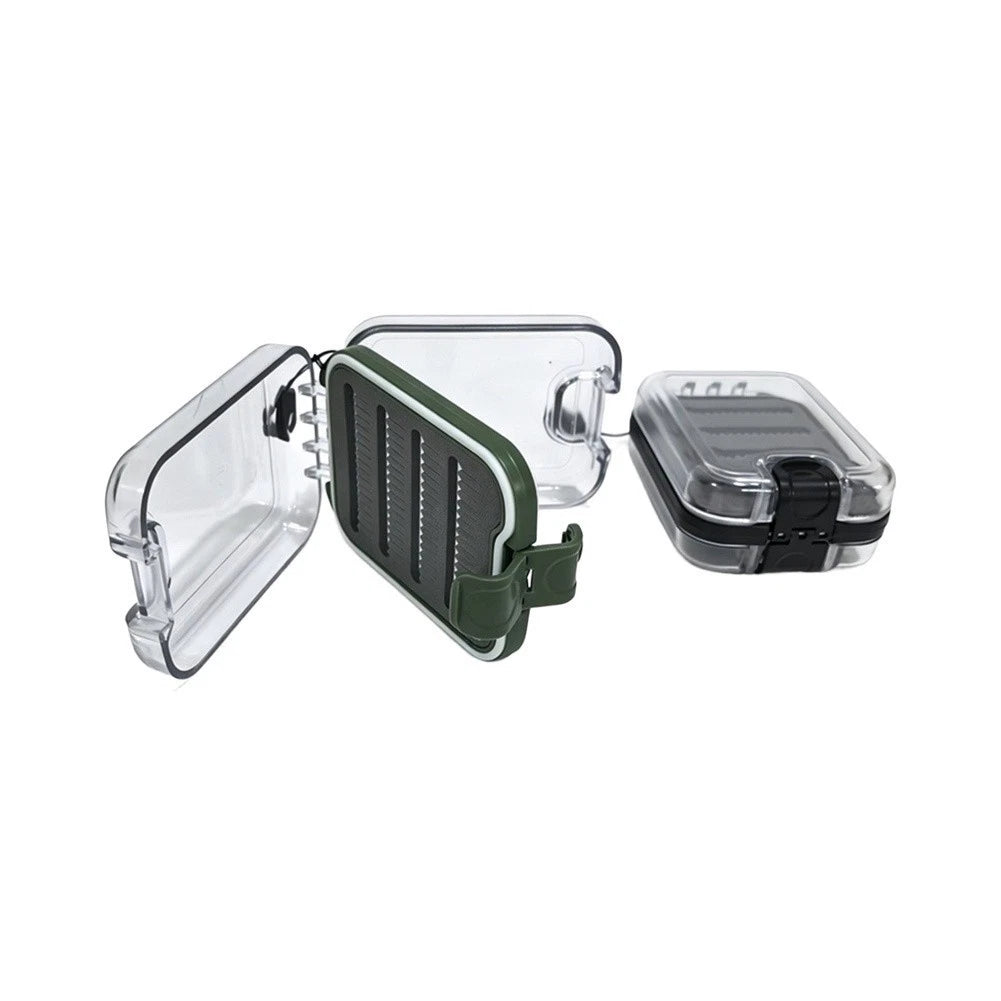 Transparent Fly Fishing Box for Fly Hooks (Double Sided, Waterproof Seal)