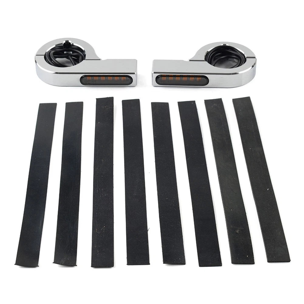 LED Fork Turn Signal Light Indicator for Harley Touring Dyna