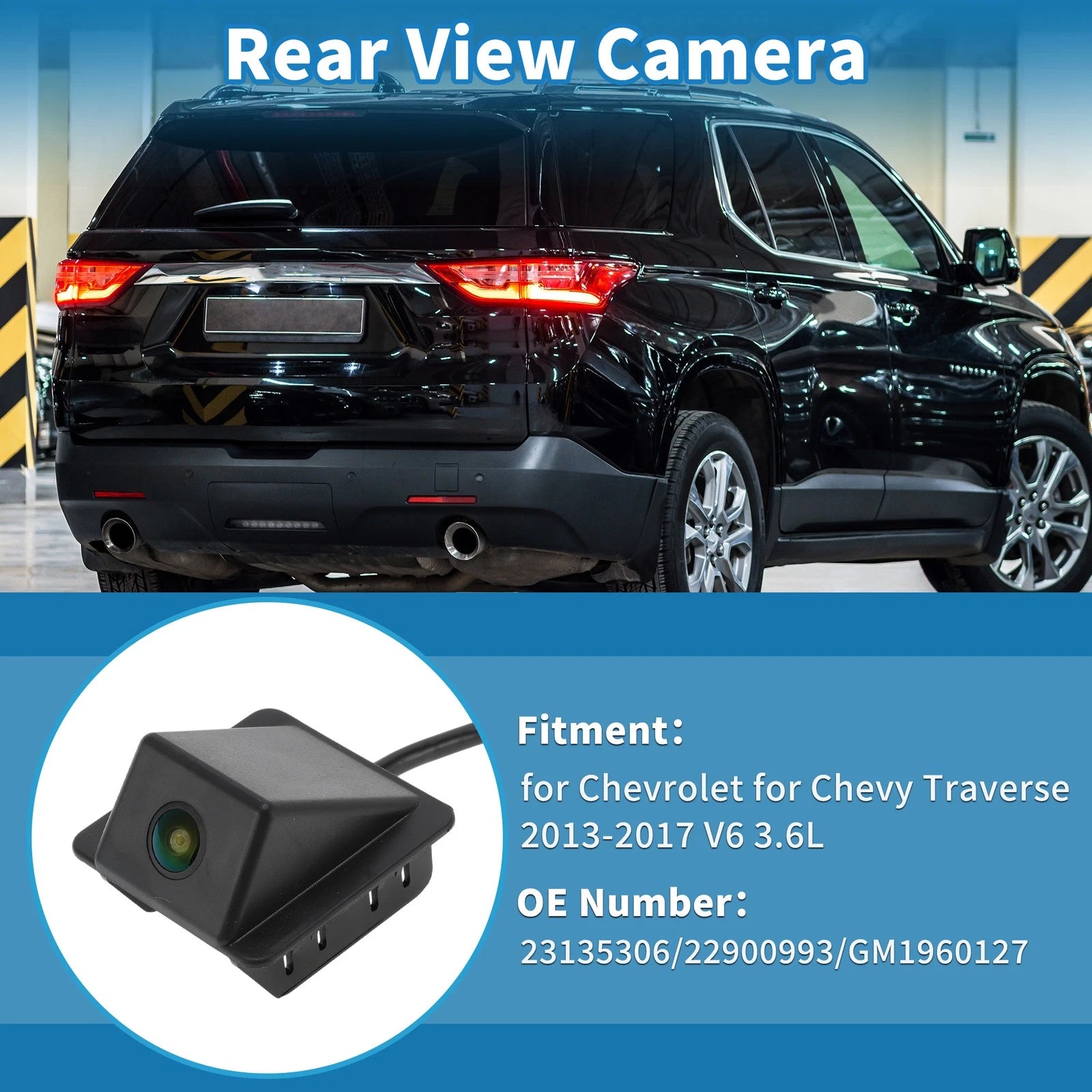 Rear View Park Assist Backup Camera Replacement for Chevrolet Traverse (2013–2017)
