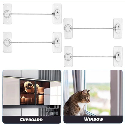 4PCS Window Locks for Wooden PVC Aluminum Frames
