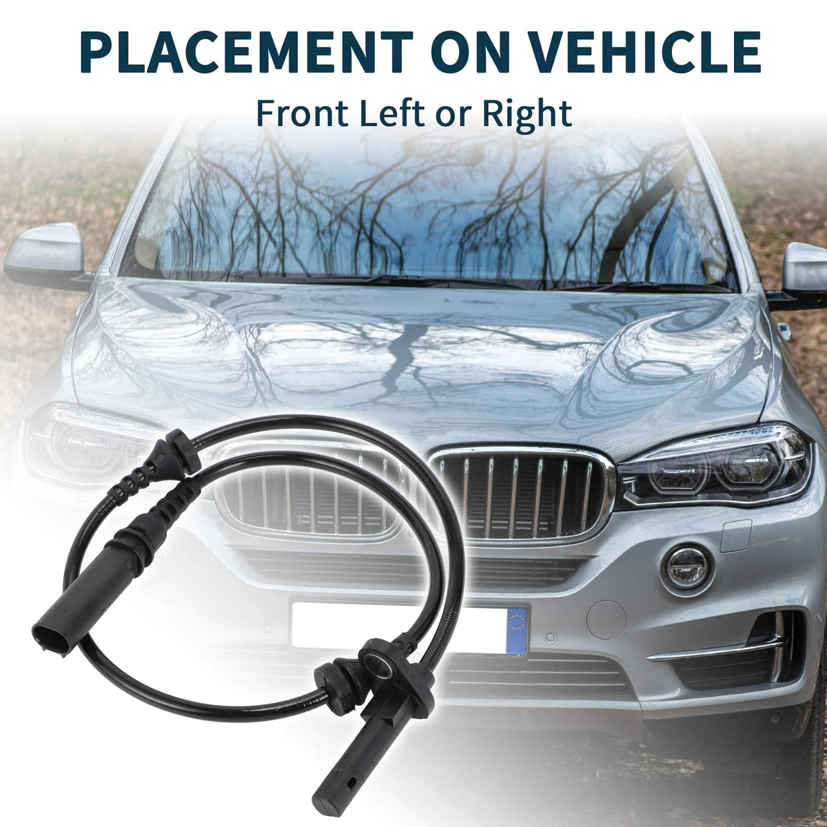 Front Left ABS Wheel Speed Sensor Replacement for BMW X5 (2007–2018)