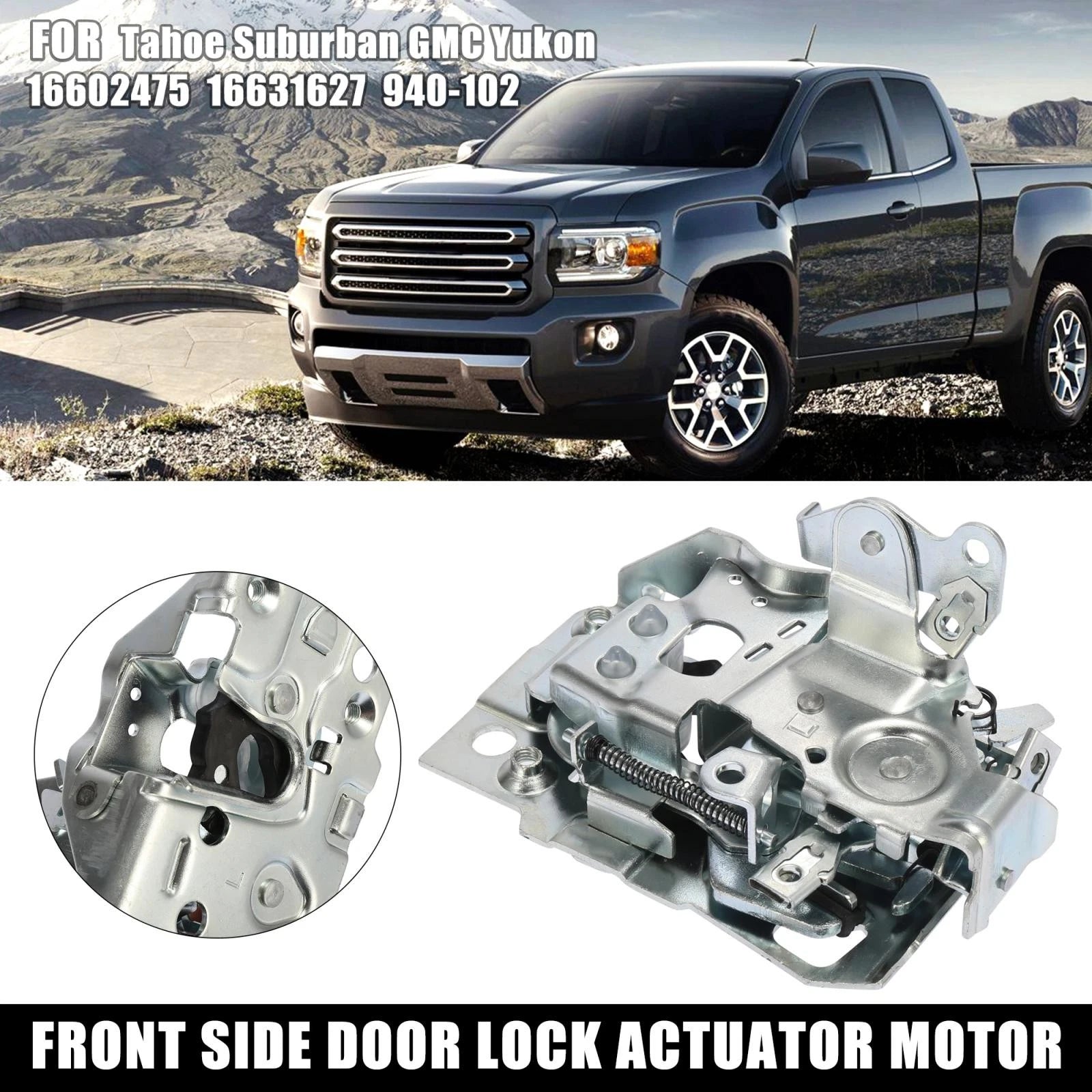 Door Lock Actuator Motor Front Left Driver Side for Chevrolet for GMC (2000–2010)