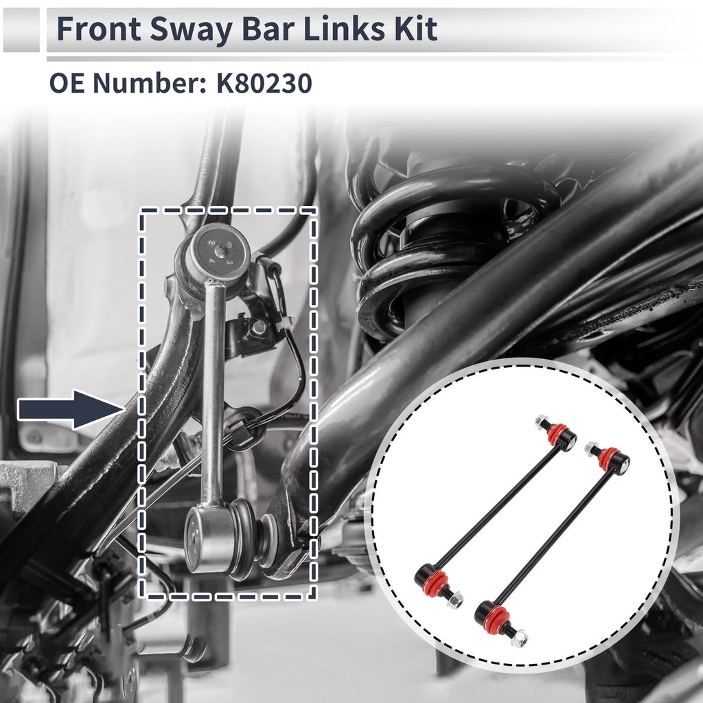 Front Stabilizer Bar Links Replacement for Pontiac Vibe (2003–2010) 2 Pcs