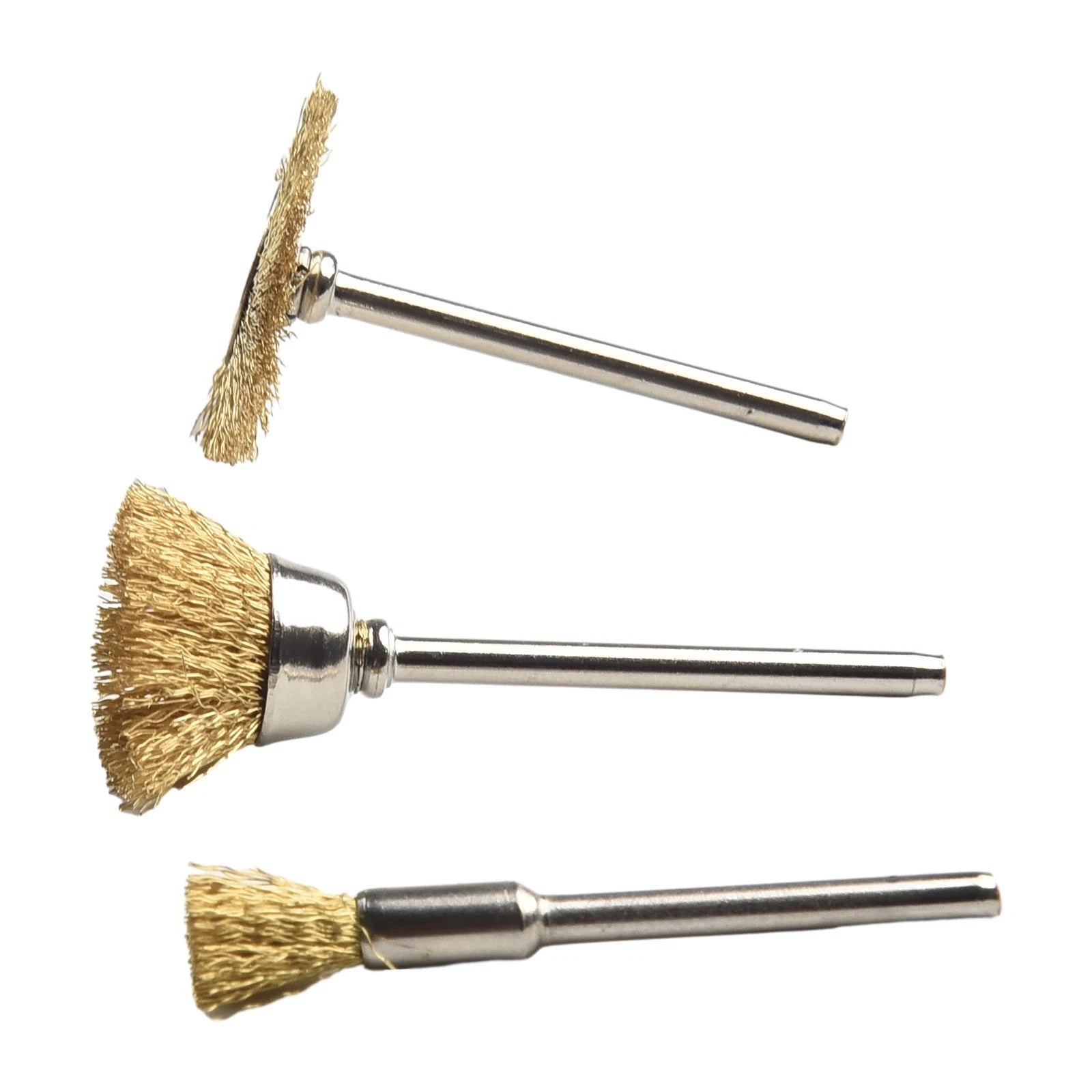 3X Copper Wire Wheel Cup Brushes for Rotary Tools