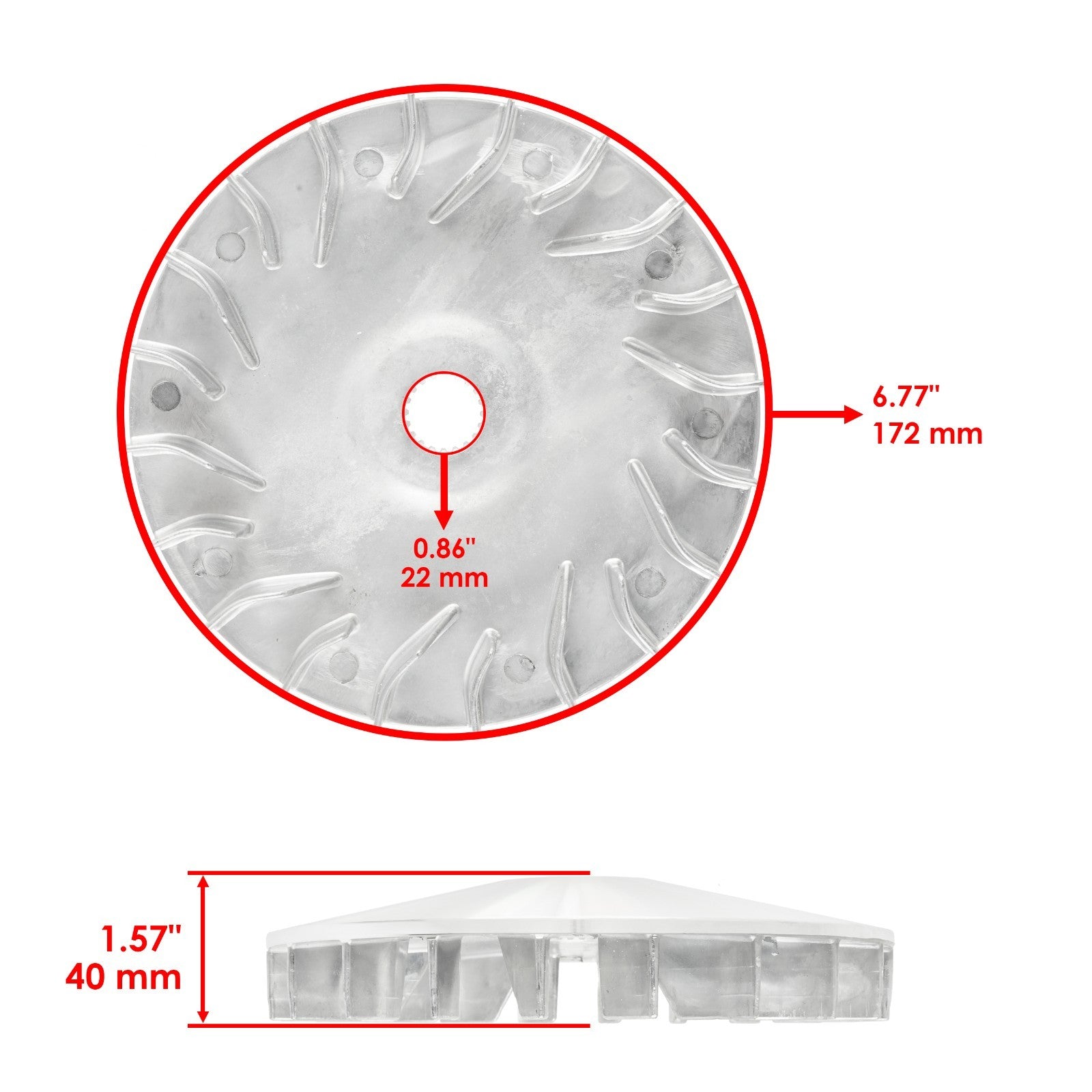 Primary Fixed Sheave Replacement for Yamaha Grizzly 450 4X4 (2007–2014)