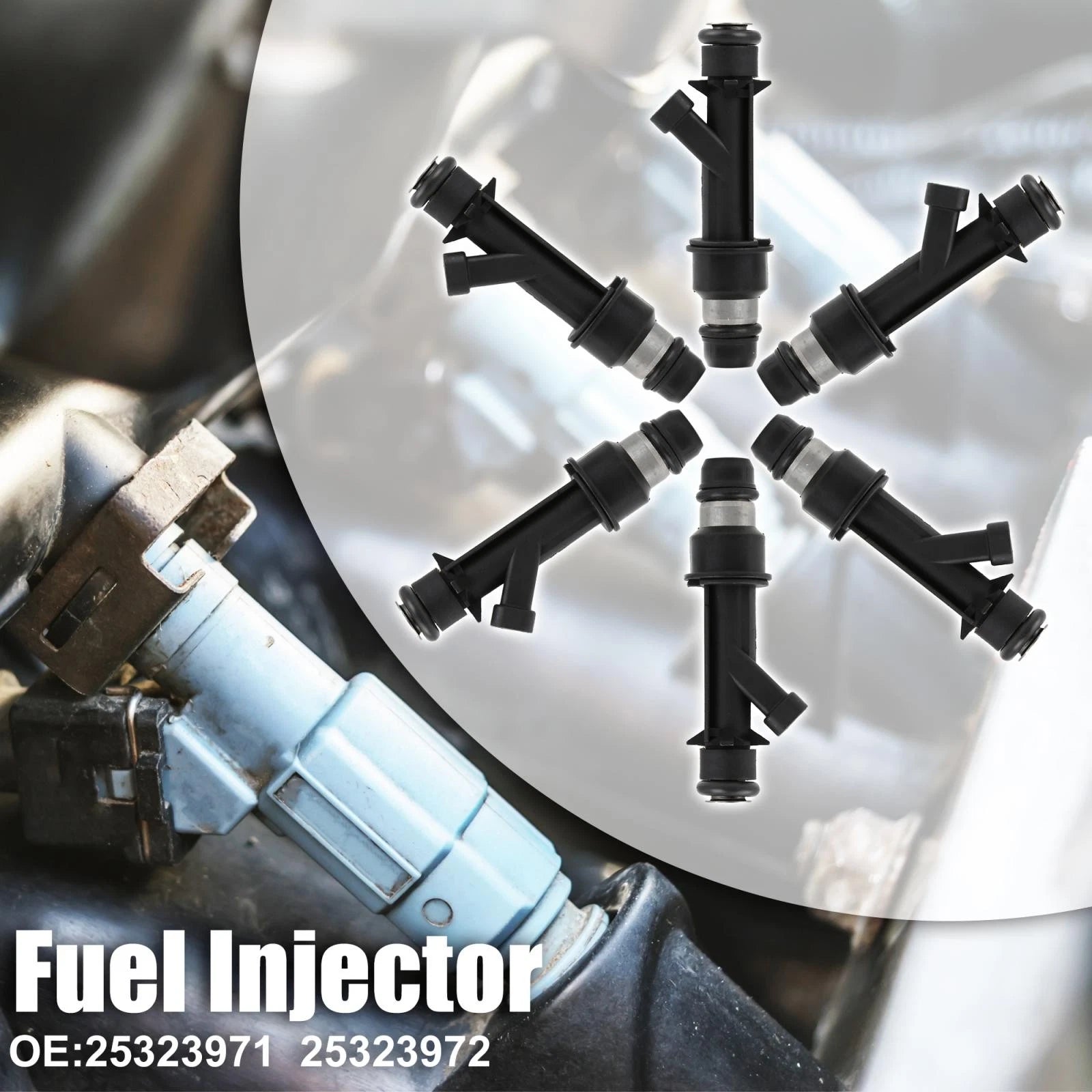 6pcs Fuel Injector Nozzle Replacement for Chevrolet Buick Oldsmobile 3.4L (2004–2008)