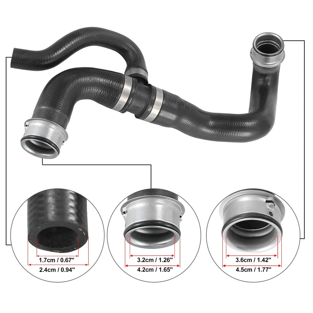 Lower Radiator Coolant Hose for Mercedes-Benz E350 2006–2009