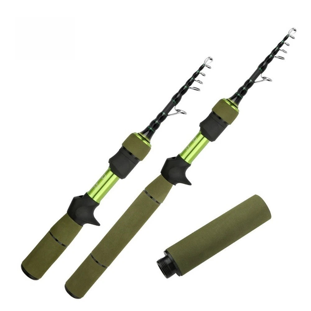 Telescopic Fishing Rod for Adjustable Design with Comfortable Grip Handle