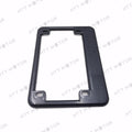 License Plate Frame for Motorcycle (4"x7" Extra 1" Width, Carbon Fiber Style)