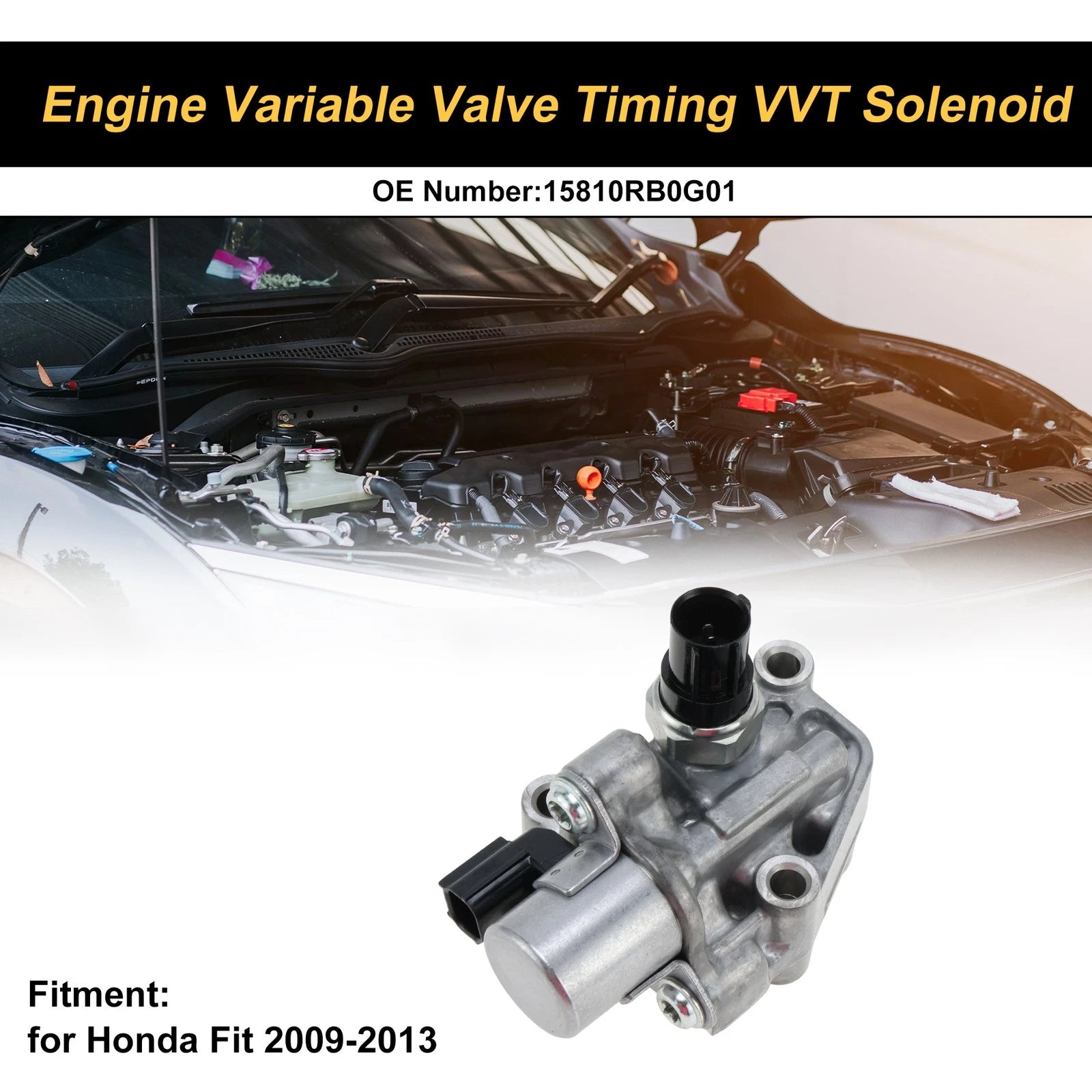 Engine Variable Valve Timing VVT Solenoid Replacement for Honda Fit (2009–2013)