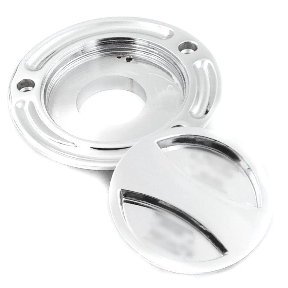 Chrome Keyless Gas Cap for Suzuki GSXR 1000 (2003–2010)