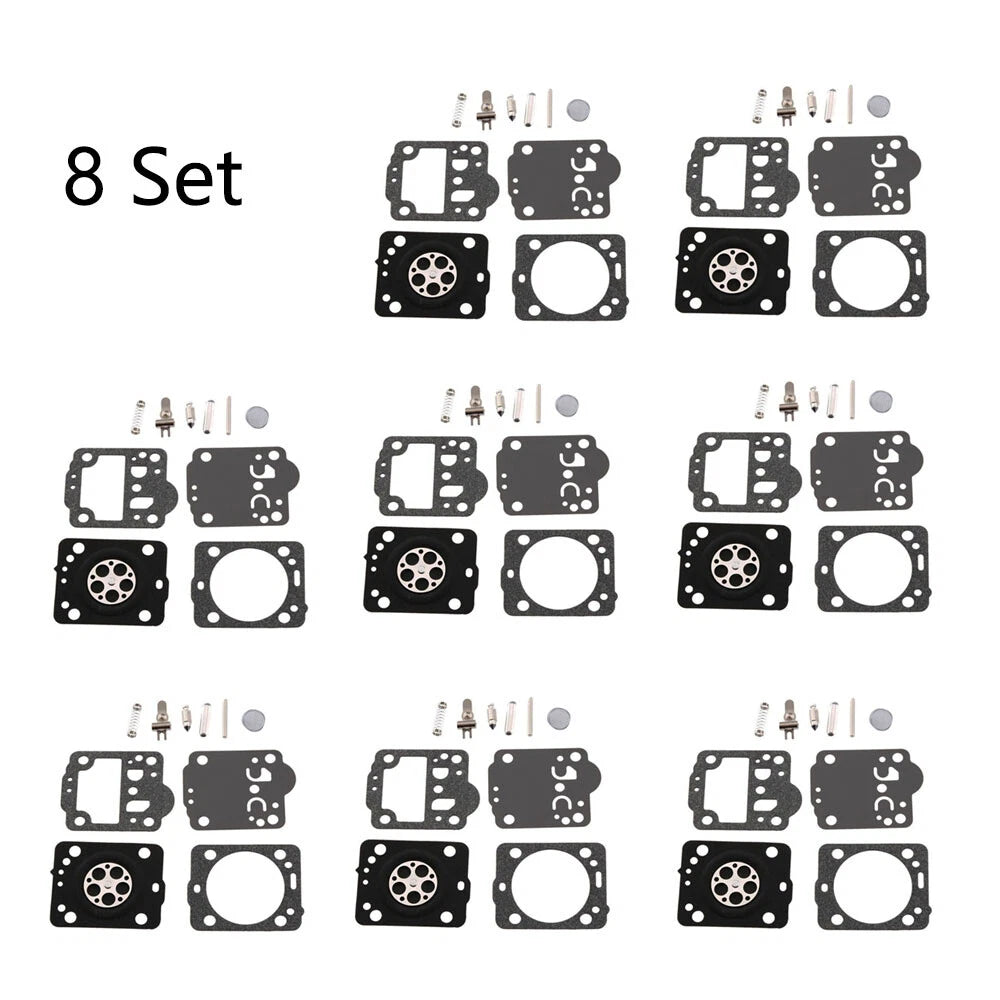 Set of 8 Carburetor Rebuild Kits for Husqvarna 235 236 240 435 (2010–2023)