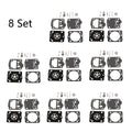 Set of 8 Carburetor Rebuild Kits for Husqvarna 235 236 240 435 (2010–2023)