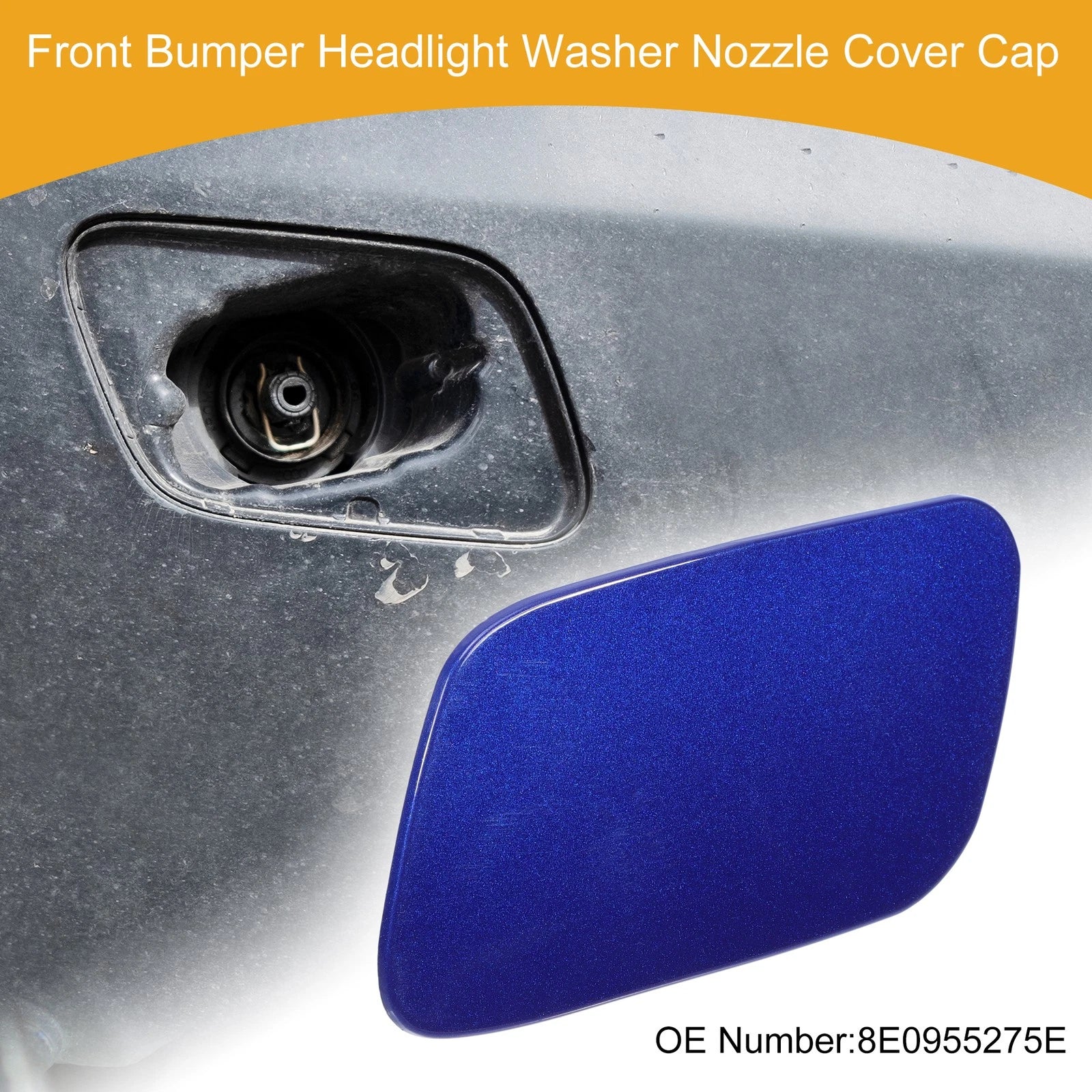 Front Left Washer Nozzle Cover Cap Replacement for Audi A4 (2005–2008)