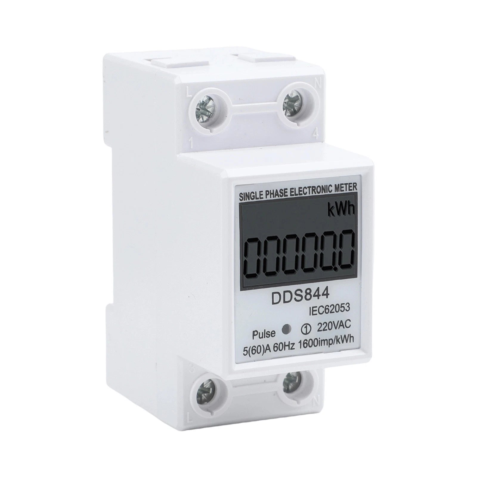 Compact Energy Meter with LCD Backlight Red LED Display for Automotive