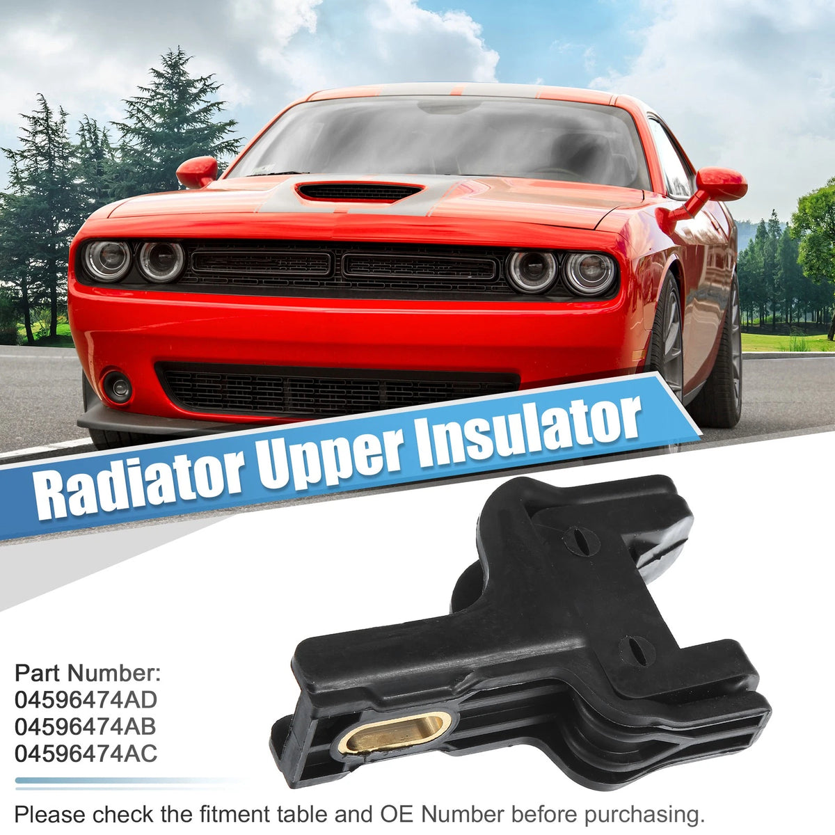 Upper Radiator Isolator Replacement for Dodge Charger (2006–2019)