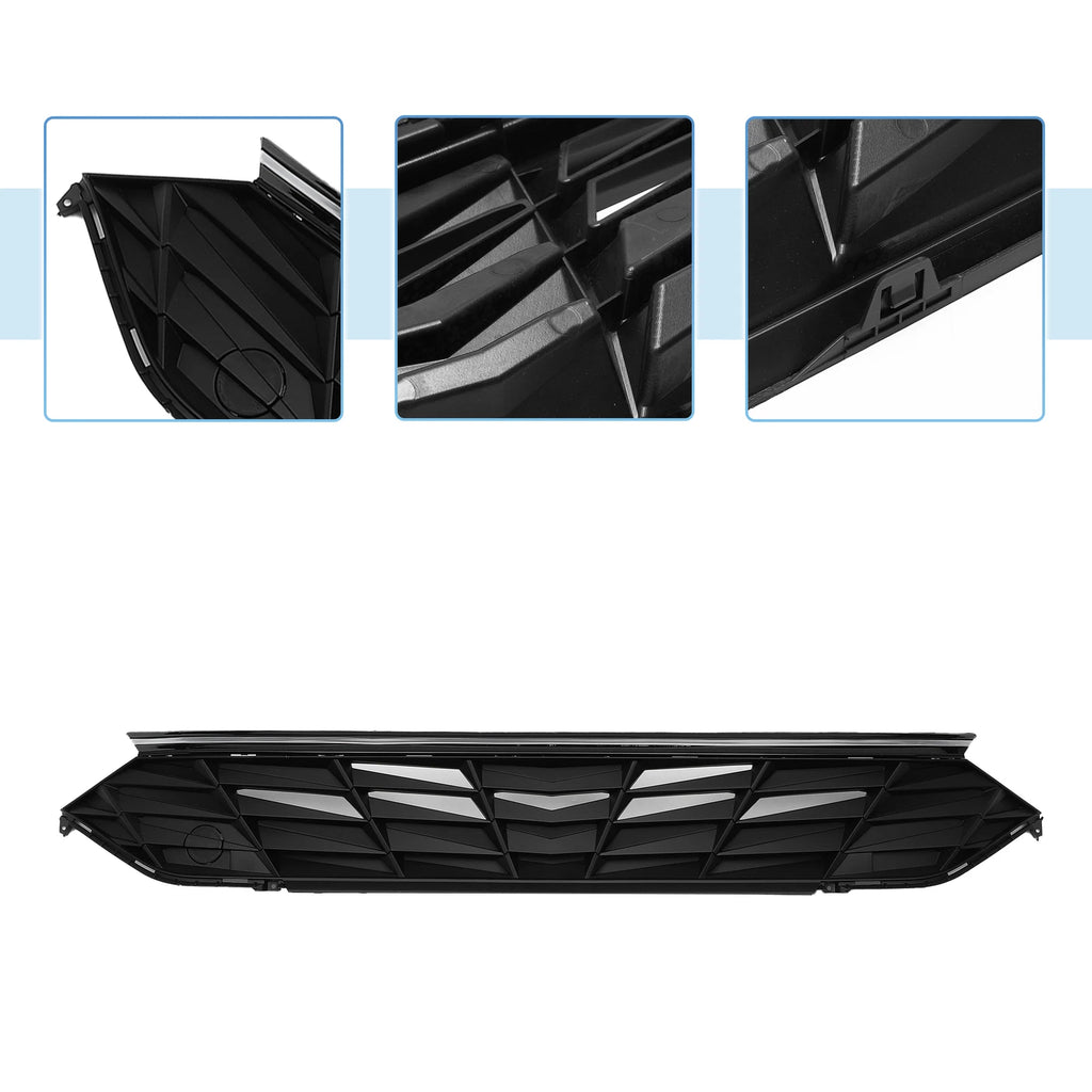 Front Upper Bumper Grille for Hyundai Elantra (2021–2022) Black