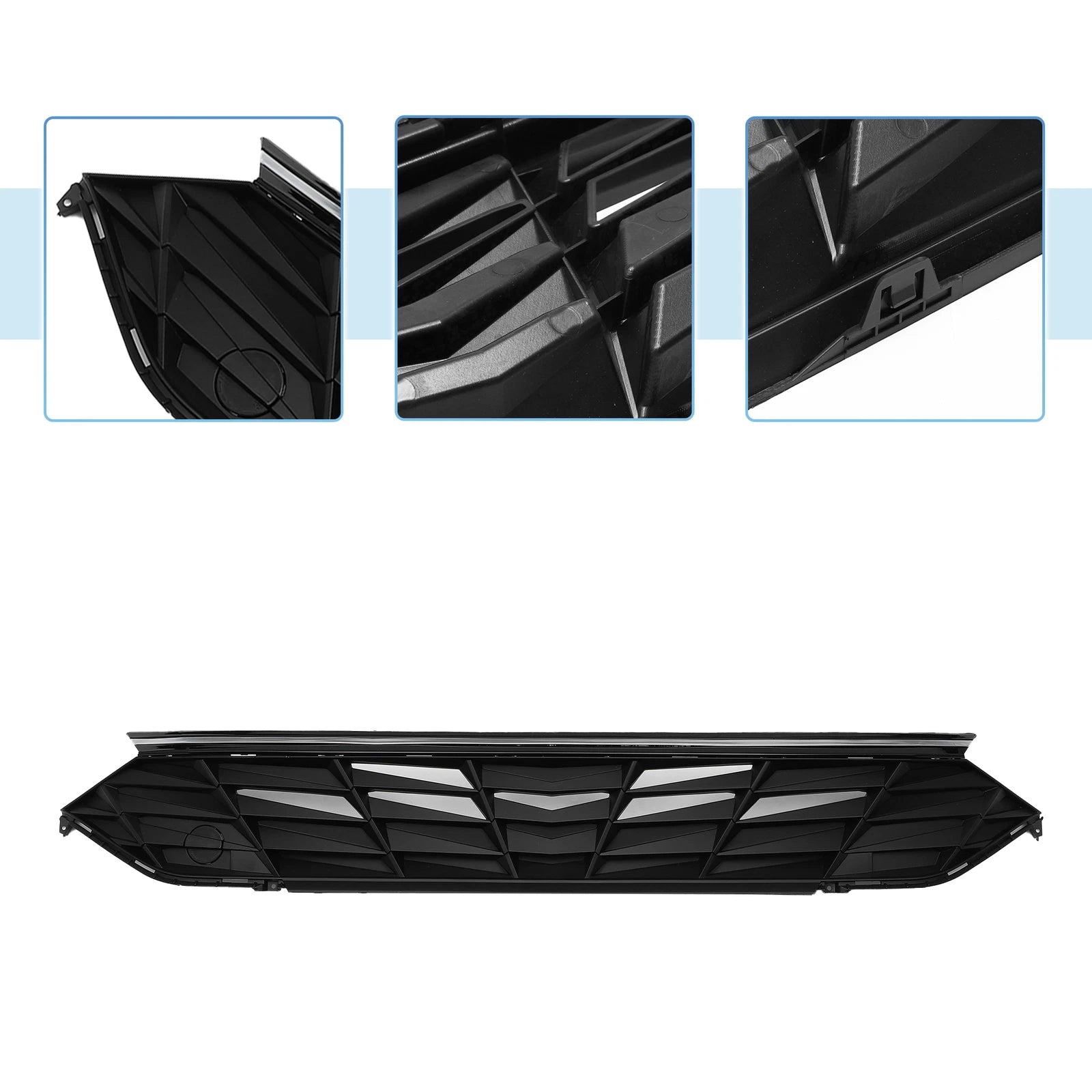 Front Upper Bumper Grille for Hyundai Elantra (2021–2022) Black