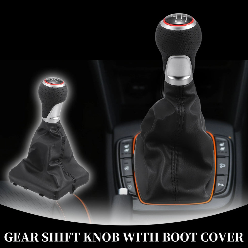 6 Speed Manual Shifter Knob with Cover for Audi A6 (2004–2008)