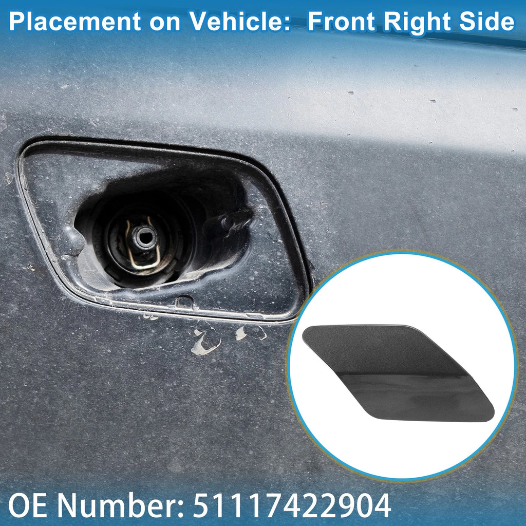 Washer Nozzle Cover Cap Front Right Replacement for BMW X6 (2015–2019)