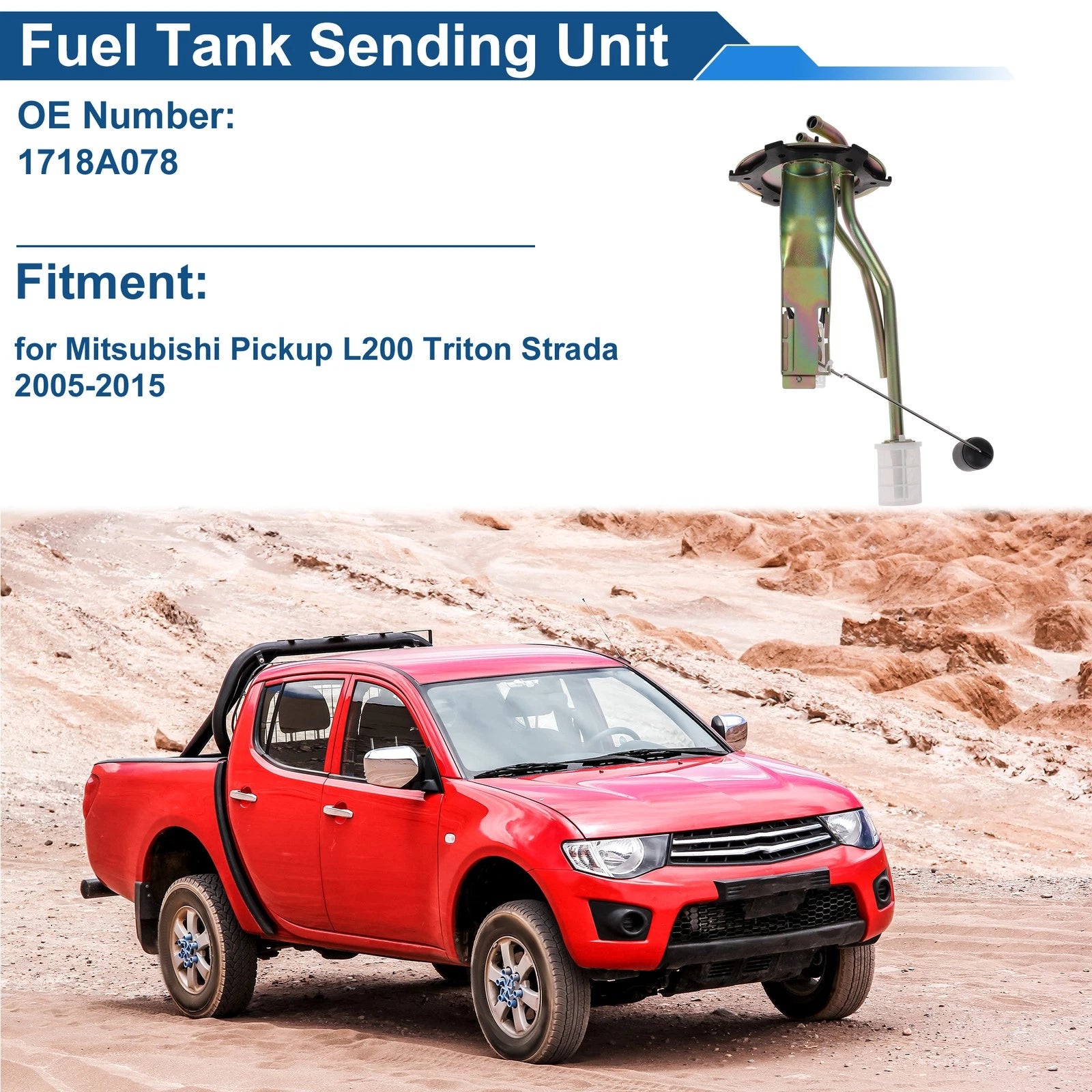 Fuel Level Sending Unit Module Replacement for Mitsubishi Pickup L200 (2005–2015)